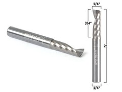 1/4″ Diameter O Flute Upcut End Mill CNC Router Bit 1/4″ Shank – Yonico 31014-SC