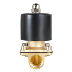1/2-inch 12V DC Brass Electric Solenoid Valve NPT Gas Water Air Normally Closed