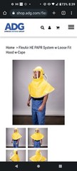 FlexAir Powered Air Purifying Respirator with blower hood AirBoss Defense PAPR