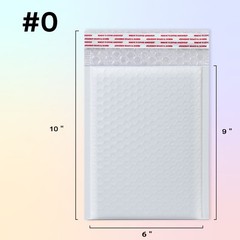 #0 6×10 Poly Bubble Mailers Padded Envelopes Shipping Envelopes Bags MADE IN USA