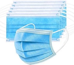 100 Pack Disposable 3 Layer Safety Face Masks for Ultimate Protection