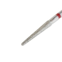 10pc Dental Diamond Bur 850/016F FG Round End Taper Fine Grit Red High Speed Bur