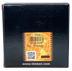 2PACK TIMKEN 6007-2RS 35X62X14MM Double Rubber Seal Ball Bearings
