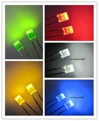 2x3x4mm Diffused Red Yellow Blue Green White LED Diodes Rectangular Leds Light