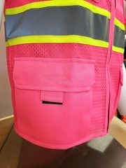Two Tone High Visibility Pink Safety Vest Size Small – 5XL