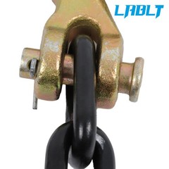 LABLT G80 Transport Binder Chain 1/4 Inch × 14 Ft | Chain with Clevis Grab Hooks