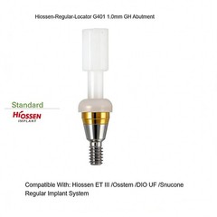 Hiossen ET Regular Compatible ZEST Locator Legacy Abutment Low Profile 40° Angle