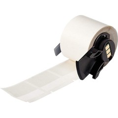 BRADY M6-32-427 Label,1 1/2 in W,Clear; White 803PH9