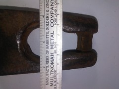 ANTIQUE! SOUVENIR SMALL CHOKER HOOK FROM REDWOODS LOGGING, ABOUT 2 & 1/2 POUNDS