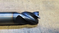 Hanita 4VP5S carbide 4fl endmill 1-1/8″ LOC REGROUND to 25.15mm and recoated