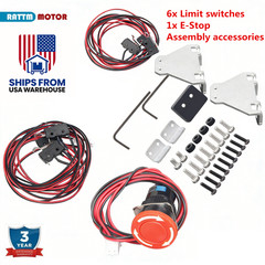 【US】NO Micro Limit Switches&Emergency Stop&Bracket for 1610/3018 PRO CNC Machine