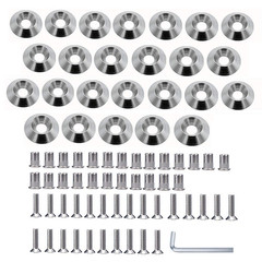 25PCS M5×20mm Stainless Fender Washer Bolt Kit Widebody Engine Fastener