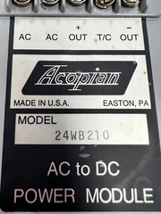 👀 ACOPIAN AC TO DC POWER MODULE 85-180 VAC IN 24 VDC OUT 2.1 AMP 24WB210