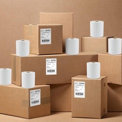 for Zebra & Rollo 4″ x 6″ Direct Thermal Address Shipping Labels Fanfold Rolls