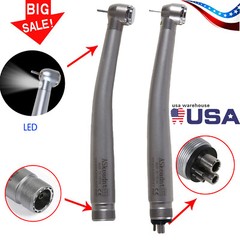 NSK Style Dental Fiber Optic High Speed Turbine with LED Light Handpiece 4 H 2 H