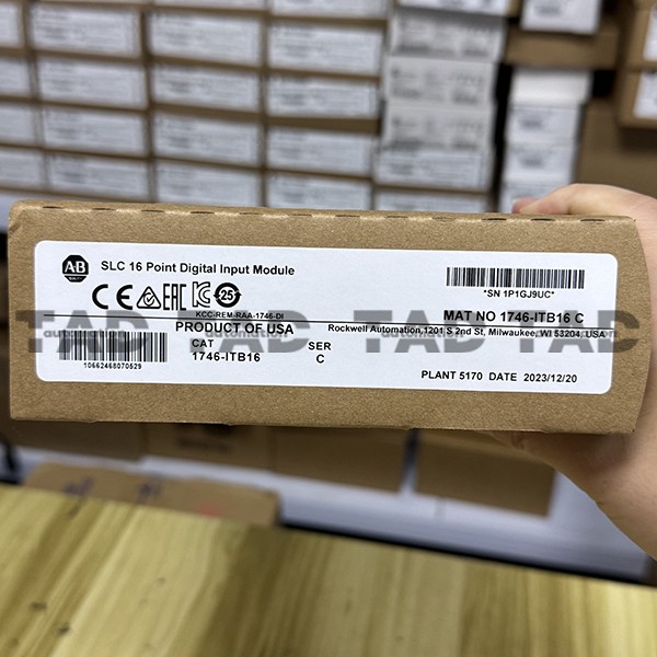 1746-ITB16 Isolated Digital Input Module Allen-Bradley SLC 500 12-24VDC 20mA