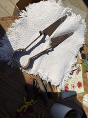 Vintage Antique Metal Shears 12″ Long Wool Sheep Goat Scissors Farm Ranch Tool
