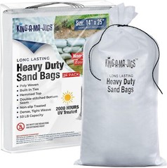 NEW! Heavy Duty Sand Bags (24 Pack) Poly Woven – 14in x 25in- Holds up to 50 lbs