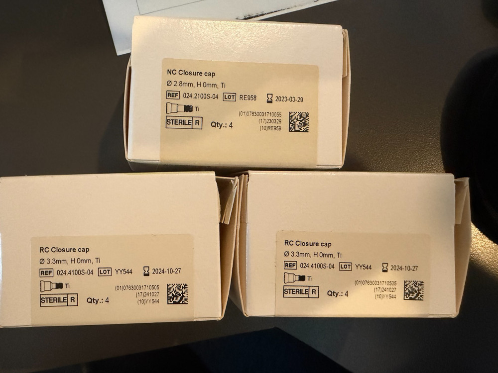 STRAUMANN RC closure Cap, NC Closure Cap, RC Healing Abutment Bundle 13