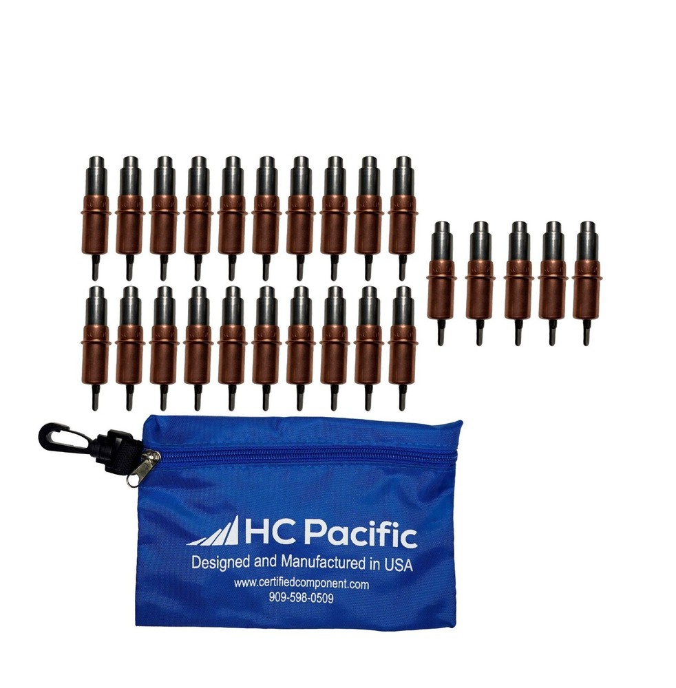1/8 Extra short clecos 25 pieces with carry bag