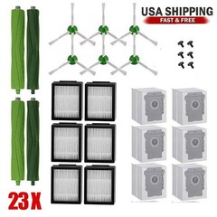For iRobot Roomba i7 E5 E6 Vacuum Cleaner Roller/Main/Side Brush+ Filter Set
