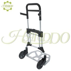 500 LB Aluminum Folding Hand Truck with Telescoping Handle with 8 inch Wheels