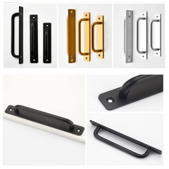 2 Pack Sliding Barn Door 5.04IN Handles Pull Handle Sliding Gate Wardrobe Cup…