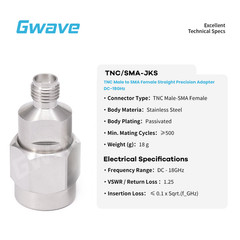 TNC Male to SMA Female Adapter, DC – 18GHz