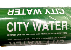 Brady 41522 Pipe Marker, City Water, Green – 30 Label Roll, Grainger 9LET2