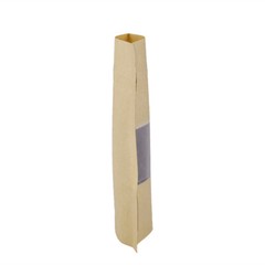 New Brown Kraft Stand Up Zip Seal Resealable Bags w. Clear Window Variety Sizes