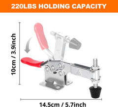 4 Pack Toggle Clamps Hold down Clamp 220Lbs Holding Capacity Quick Release Hori