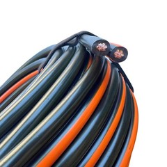 6 Gauge Dual Conductor Copper Wire – 75′ Orange/Black Booster Cable MADE IN USA