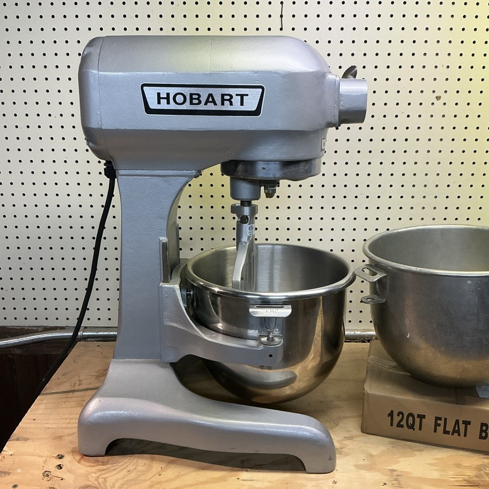 HOBART 12 Quart Mixer A120 W/ Bowl, Paddle, Whisk – 1PH – Watch Video!