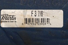 MARTIN SPROCKET & GEAR INC. MARTIN SPROCKET & GEAR SPLIT TAPER BUSHING, F 3 7/8
