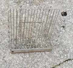 Vintage General Store Wire Retail Display Shelf Freestanding / Wall Mount