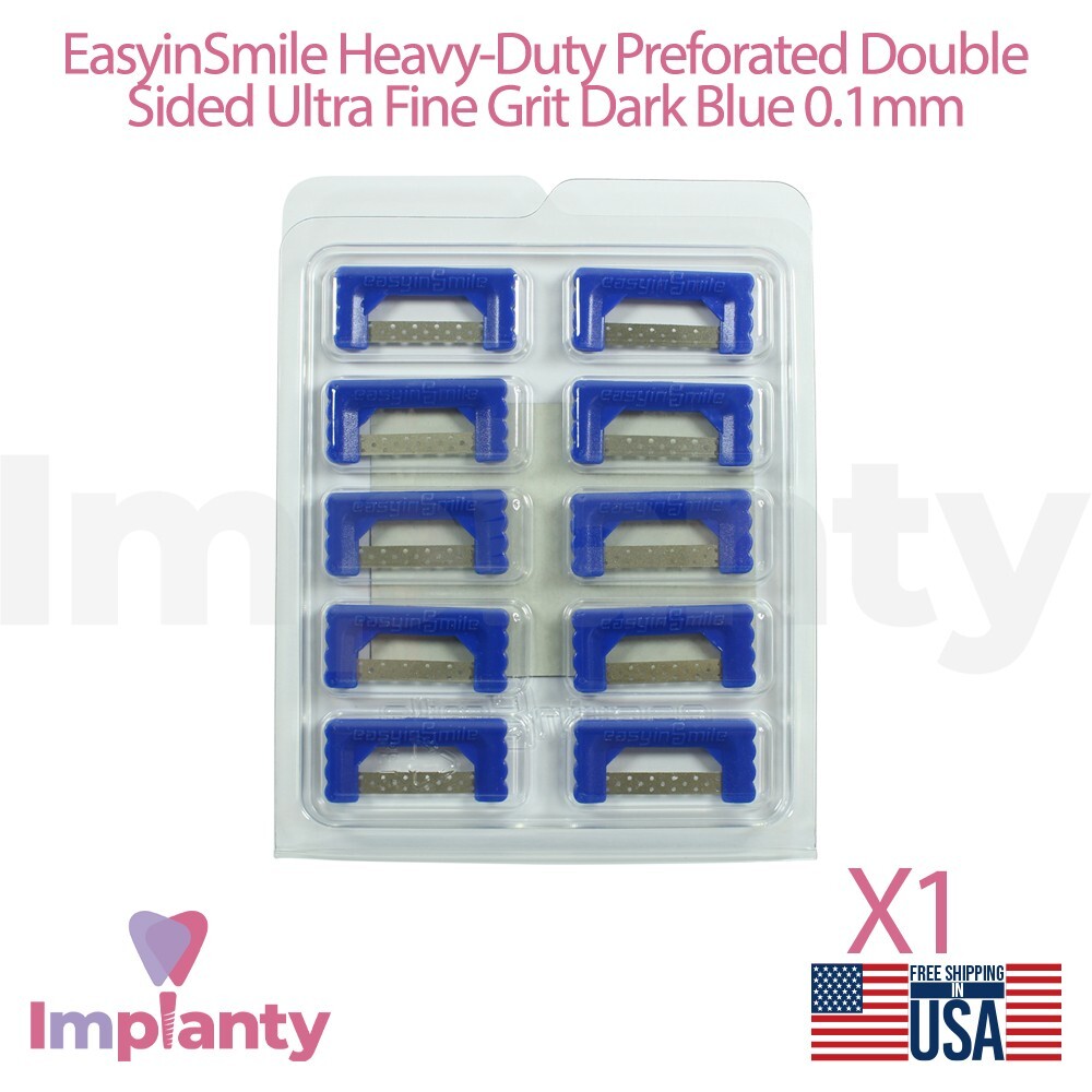 EasyinSmile Dental IPR Strips Set Heavy Duty Double Sided Perforated Ultra Fine