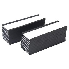 20 Packs Magnetic Label Holder C Channel White Cards 4X1.57Inch N4O16162