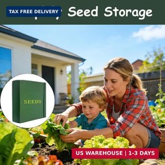 Extra Large Seed Storage Organizer Binder,3 Ring Seed Packet Organizer with 200