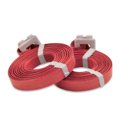 150 Polypropylene Pre-Cut Strapping 1/2″ x 17′ Buckle Attached – RED