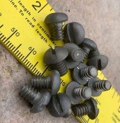 1/4-20 x 5/16” Round Head Slotted Screws, Grade 2 Titanium (pack of 10)