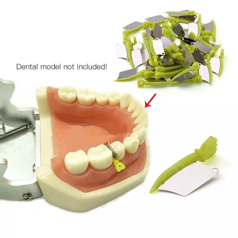 40 Pcs/Pack Interproximal Dental Plastic Wedge With Protection Wedge Green