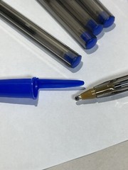 BLUE Bic Cristal Ballpoint PensLot of 11 NEW 1.6mm Xtra Bold Smooth Writing