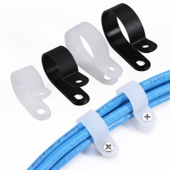 PLASTIC NYLON P CLIPS/CLAMPS FOR FIXING PIPE TUBE WIRE CABLE HOSE MOUNTING PA66