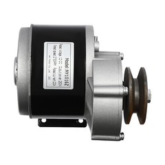 Brushed Motor Gear Reduction Electric Motor Gear Motor w/ Belt Pulley 12VDC 250W