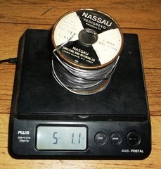 Nassau Pedigreed Pure Water White Rosin Core Spec 7076 Solder
