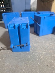 1 Gang New Work Electrical Switch Outlet Box 3.44″ Deep 23 cu in ETL Blue