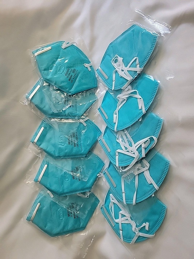 10 BYD Care Personal Use Disposable N95 Particulate Respirator Face Masks
