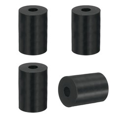 4Pcs Thick Rubber Spacer 1-3/16 Inch OD x 3/8 Inch ID x 2 Inch Thickness