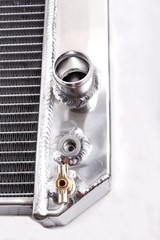 3 Rows Polished Aluminum Radiator For Chevy Corvette Blazer V8 Conversion.