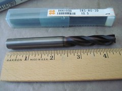 OSG EXOPRO 8661050 Carbide Thru Coolant Drill Bit, 10.5mm 140° Point Angle WD1
